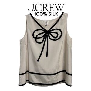 J. Crew (EUC) 100% Silk Fully Lined Sleeveless Top Size Large